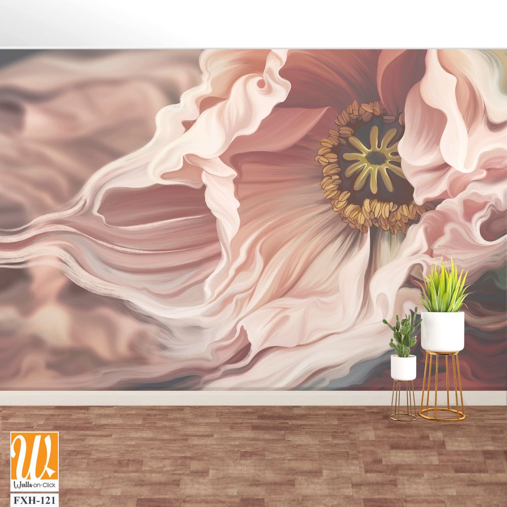 Beautiful macro flower illustration. Floral background for wallpaper, photo wallpaper, mural, card, postcards, paintings. [WP-FXH-121]