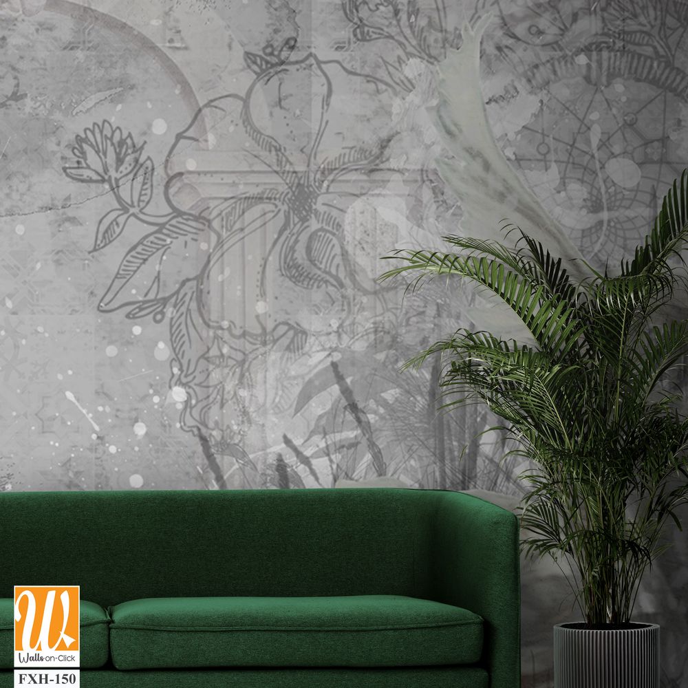 Two white swans in your room for a romantic setting [WP-FXH-150]