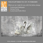Two white swans in your room for a romantic setting [WP-FXH-150]