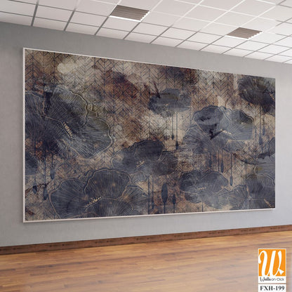 Graphic art poppies, 3D graphic drawing, photo wallpaper for a room or home interior, postcards, covers [WP-FXH-199]