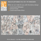 Abstraction, drawn contour animals on texture, photo wallpaper in the room [WP-FXH-235]