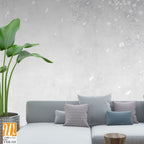 Tree and branches on the old vintage background. Sakura flowers. Floral background in loft, modern style. Design for wall mural, card, postcard, wallpaper, photo wallpaper. [WP-FXH-325]