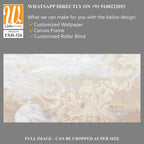 Texture shabby wall on which barely visible flowers are depicted photo wallpaper in the interior [WP-FXH-326]