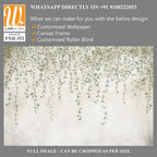 Tropical leaves wallpaper design in foggy forest - 3D illustration [WP-FXH-352]