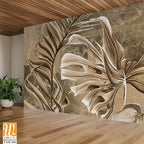 Monstera leaves wall art —