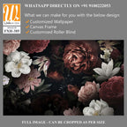 Flowers wallpaper design, natural background, mural art. [WP-FXH-385]