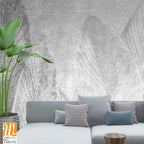 Tropical leaves and Trees Wallpaper design - 3D illustration [WP-FXH-472]