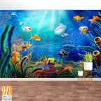 Tropical colorful beautiful underwater life with fish [WP-FXH-520]