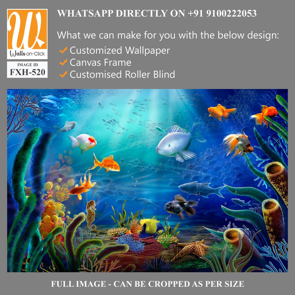Tropical colorful beautiful underwater life with fish [WP-FXH-520]