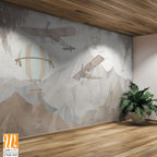 Cute animals wallpaper design for kids room [WP-FXH-543]