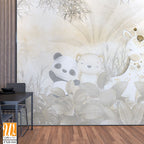 Cute animals wallpaper for kids rooms [WP-FXH-544]