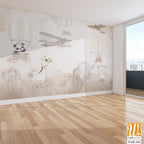Cute animals wallpaper for kids rooms [WP-FXH-545]