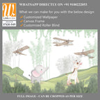 Cute animals wallpaper for kids rooms [WP-FXH-549]