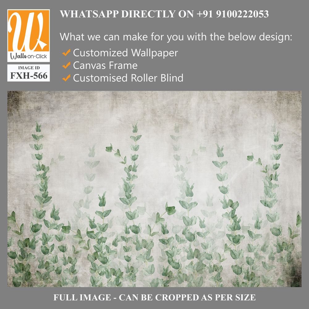 Tropical wallpaper, Tropic trees and leaves, wallpaper design for digital printing- 3d illustration [WP-FXH-566]