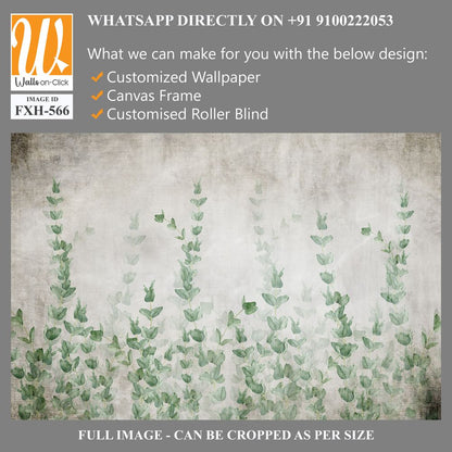 Tropical wallpaper, Tropic trees and leaves, wallpaper design for digital printing- 3d illustration [WP-FXH-566]