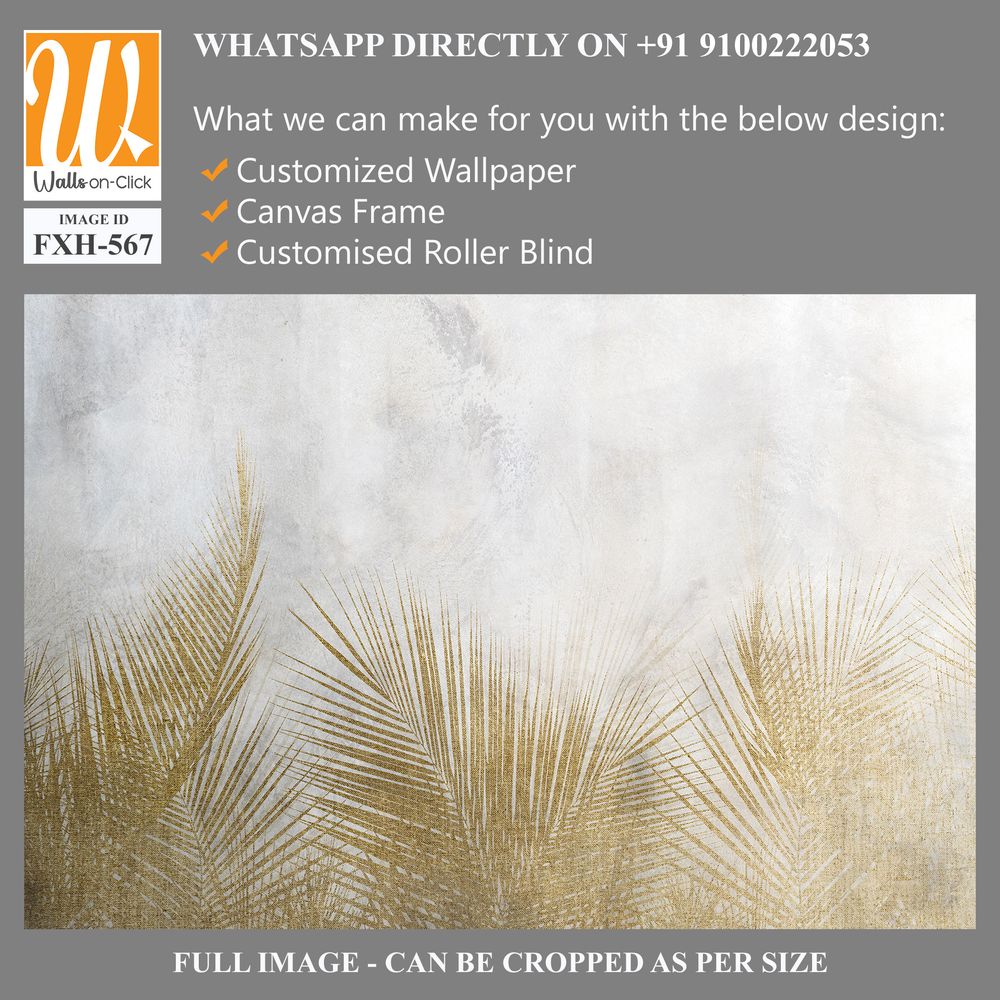 Tropical wallpaper, Tropic trees and leaves, wallpaper design for digital printing- 3d illustration [WP-FXH-567]