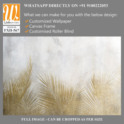 Tropical wallpaper, Tropic trees and leaves, wallpaper design for digital printing- 3d illustration [WP-FXH-567]