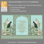 Traditional Mughal Wall Design, Mughal Arch, Peacock, Flower, Seamless Border, Dome. [WP-FXH-662]
