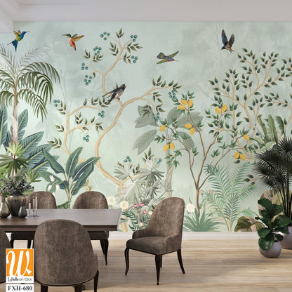 Tropical Foliage – decorate with a wall mural wallpaper. [WP-FXH-680]