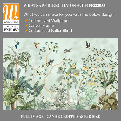 Tropical Foliage – decorate with a wall mural wallpaper. [WP-FXH-680]