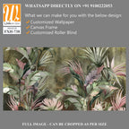 Bright tropical leaves on a textured background, pattern in green tones, photo wallpaper for the interior. [WP-FXH-738]