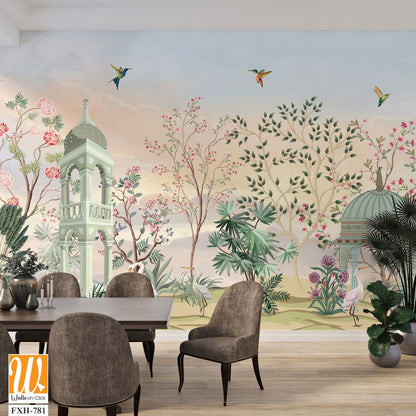 Random Chinoiseries - wallpaper collection. [WP-FXH-781]