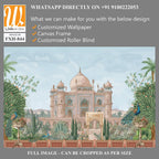 Mughal garden landscape with monument for wallpaper [WP-FXH-844]